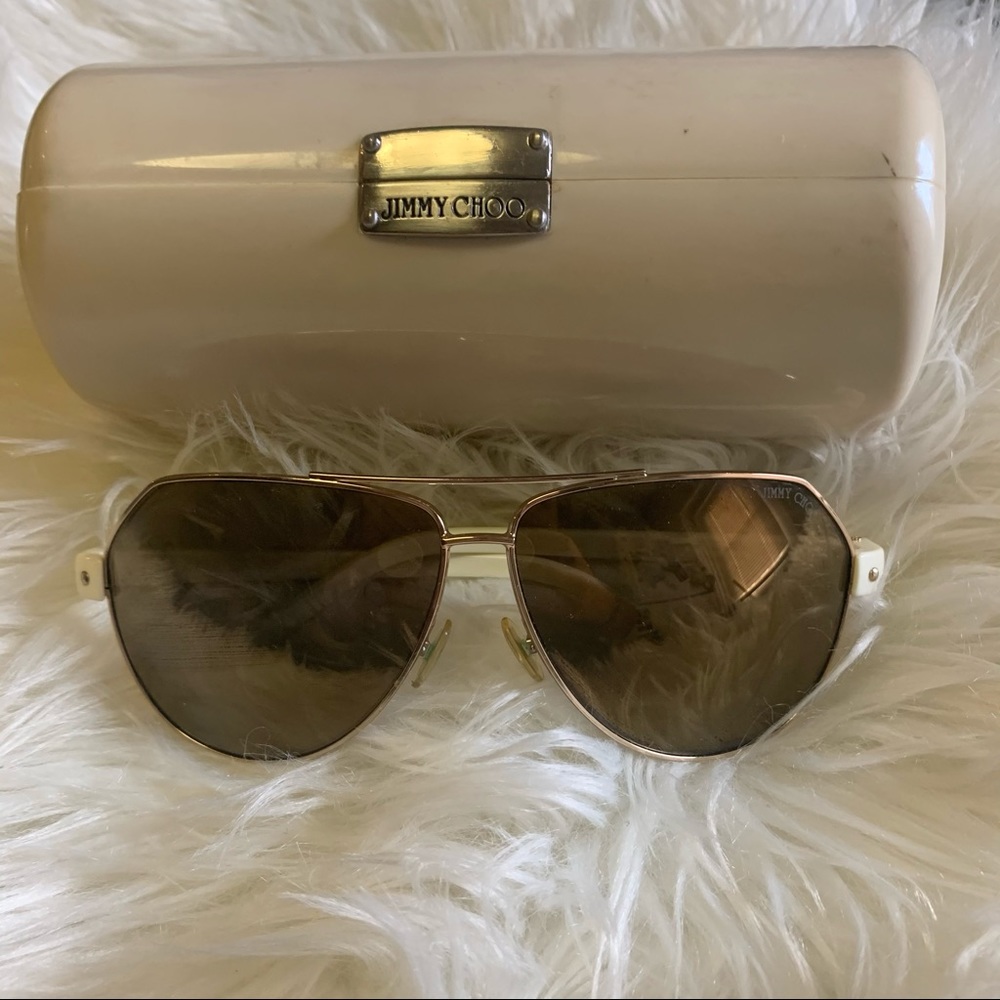 SOLD jimmy Choo Aviator sunglasses